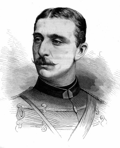 Portrett av prins Eugene Louis Napoleon, kjent som "Prince Imperial", sønn av Napoleon III (1856-1879). Gravering i "" Le Monde Illustré"" nr. 1161 av 28. juni av French School