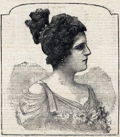 Portrett av prinsesse Caraman-Chimay (Caraman Chimay) (Clara Ward - 1873 - 1916) av French School