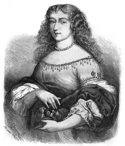 Portrett av dronning Christine av Sverige (Kristina Vasa av French School