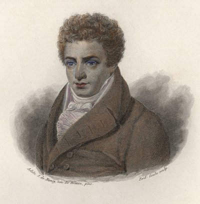 Portrett av Robert Fulton (1765-1815), amerikansk ingeniør. I "" Portretter av nyttige menn"" av French School