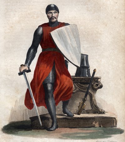 Portrett av Robert IV den sterke (Rutpert) (ca. 815-866), greve av Orleans. av French School