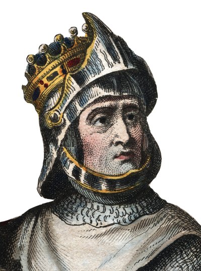 Portrett av Robert de Hauteville kjent som Guiscard (1015-1085), hertugen av Apulia og Calabria. av French School