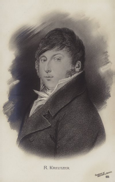 Portrett av Rodolphe Kreutzer av French School
