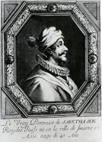 Portrett av Sabbatai Zevi [1626 – 1676], ca. 1666 av French School