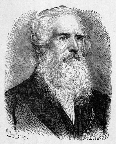 Portrett av Samuel Morse (1791 - 1872), amerikansk maler og fysiker - i "" Album of Science; berømte vitenskapsmenn; Store funn""" 1896. av French School