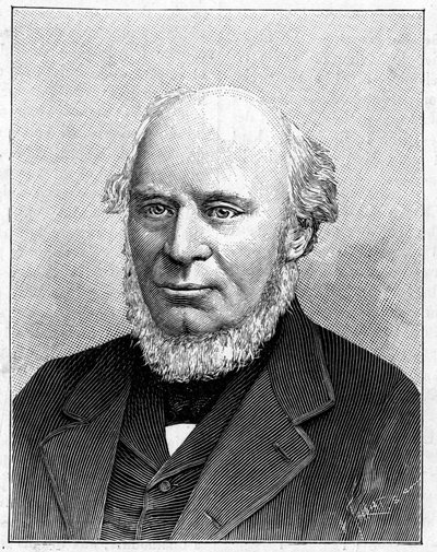 Portrett av Sir John Fowler (1817-1898) engelsk ingeniør. av French School