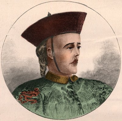 Portrett av Guangxu, keiser av Kina (1871-1908). av French School