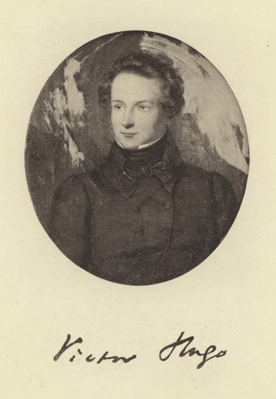 Portrett av Victor Hugo av French School