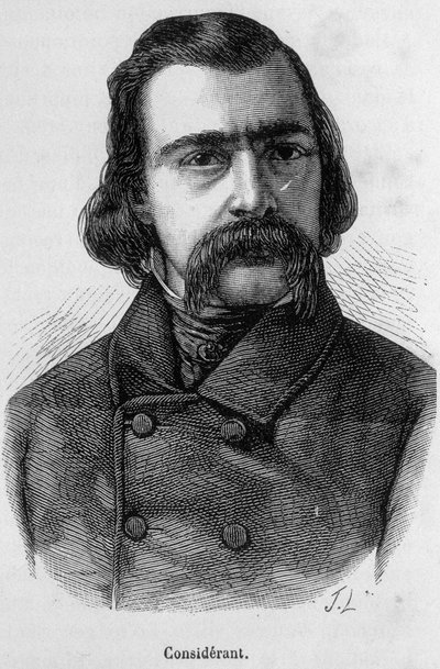Portrett av Victor Recital (1808 - 1893) fransk filosof og økonom - i "" L