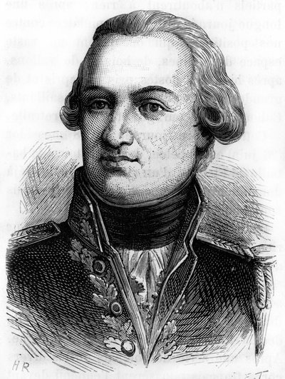 Portrett av Villaret-Joyeuse (greve av Villaret de Joyeuse), fransk admiral (1750 - 1812) - i "" L
