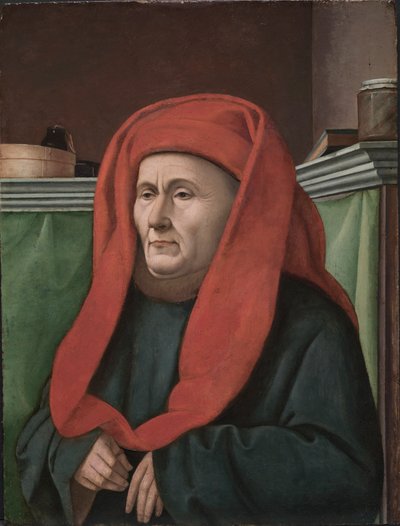 Portrett av en mann, ca. 1450 (olje på tre) av French School