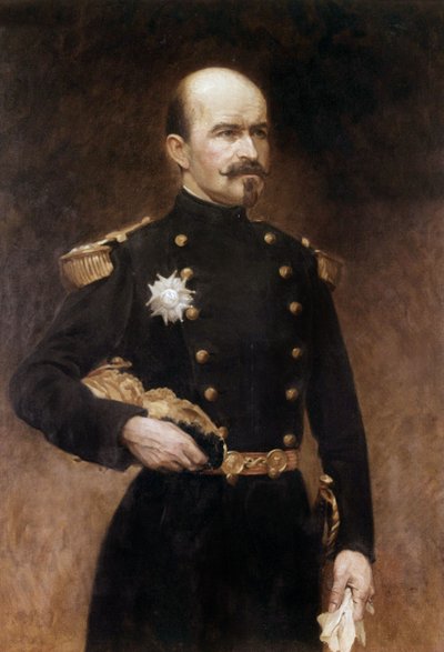 Portrett av general Louis Jules Trochu av French School