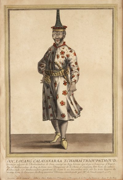 Portrett av en av de siamesiske ambassadørene til Louis XIV, 1685 av French School