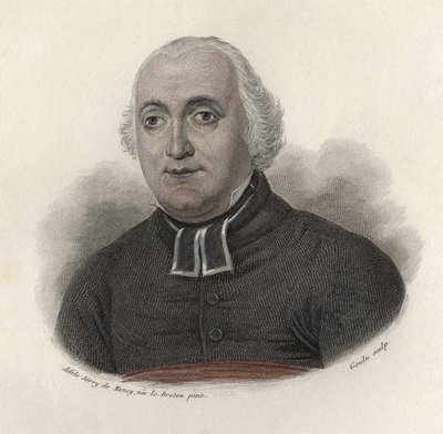 Portrett av Abbé Carron (1760–1820), biograf, fransk moralist. i «Portraits des Hommes Useful» av French School