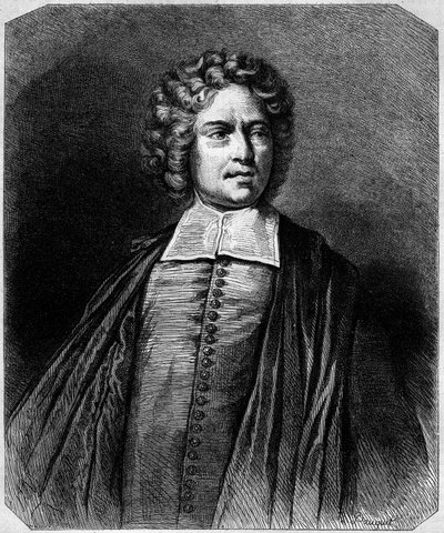 Portrett av abbeden av Saint Peter (Charles Irenee Castel de Saint-Pierre av French School