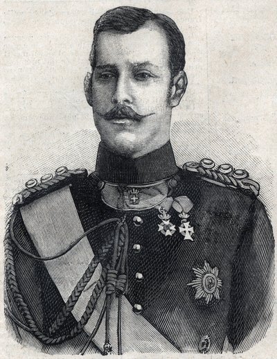Portrait of the Crown Prince of Greece (who became George I of Greece av French School