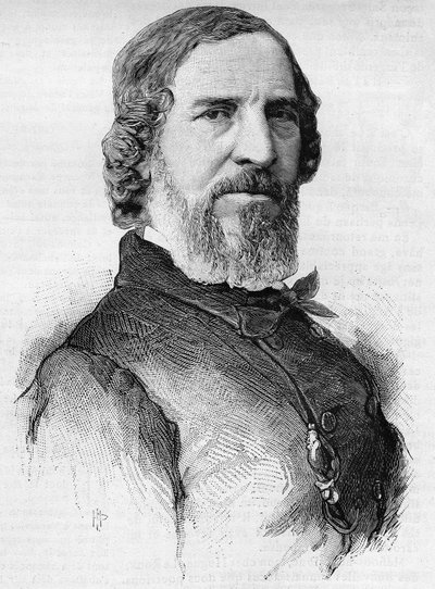 Portrett av den franske skuespilleren Hugues Bouffe (1800-1888). av French School