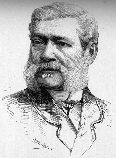 Portrait of the engraver on wood, Count Colonna Cesari (1825-1887). av French School