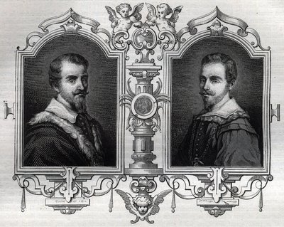 Portretter av Horace (Orazio 1531-1553) og Octave Farnese Octave (Ottavio) av French School