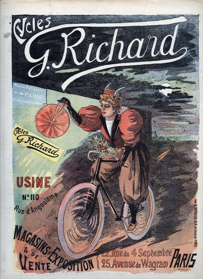 Plakatannonsering «George Richard Cycles» Paris 1895 French School av French School