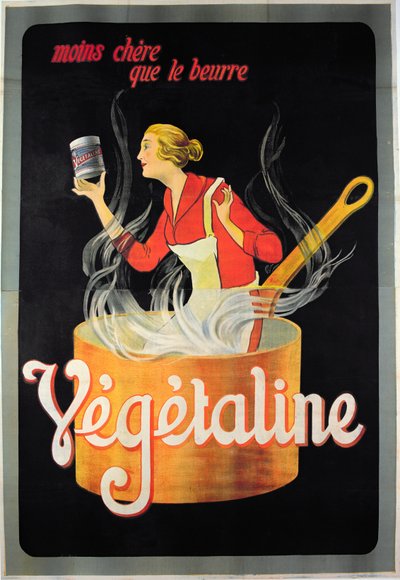 Plakatreklame Vegetalin margarin av French School