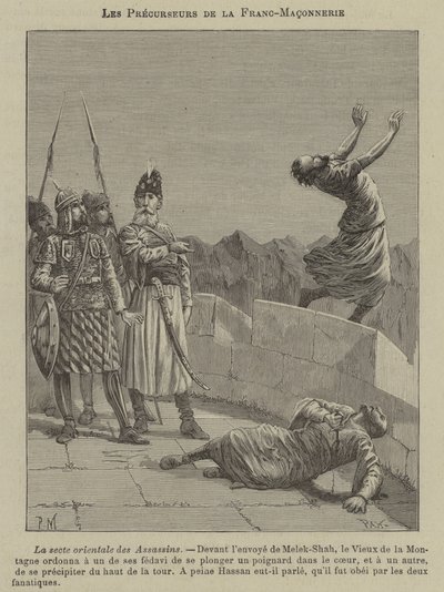 Forløpere for frimureriet: Assassins (gravering) av French School