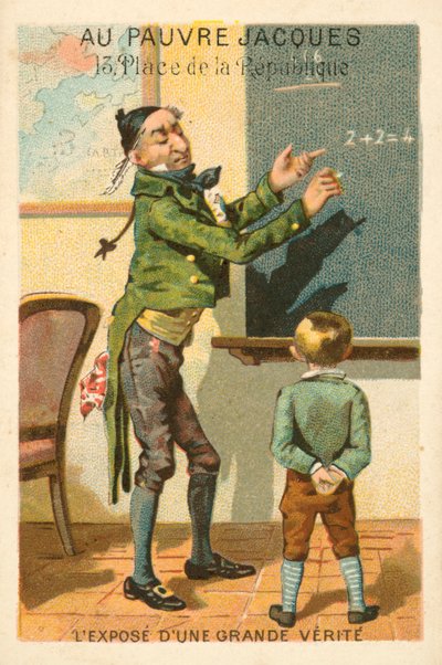 Presentasjon av en stor sannhet (chromolitho) av French School
