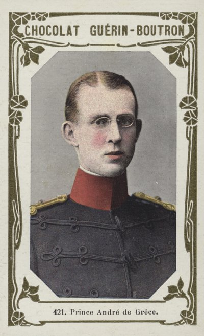 Prins Andre av Hellas (farget bilde) av French School