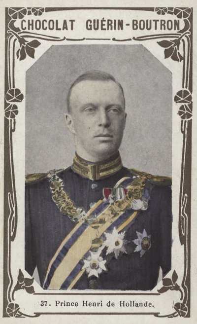 Prins Henrik av Holland (farget bilde) av French School
