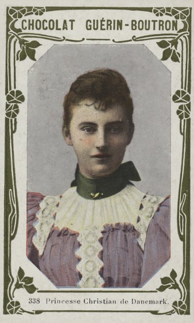 Prinsesse Christian av Danmark (farget bilde) av French School