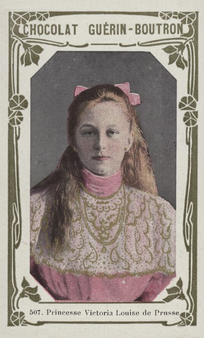 Prinsesse Victoria Louise av Preussen (farget bilde) av French School