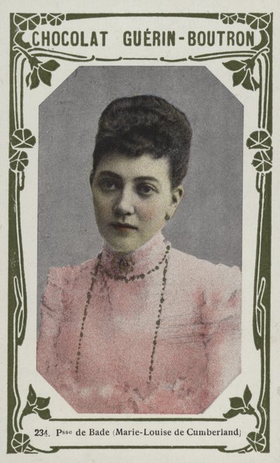 Prinsesse av Baden, Marie-Louise av Cumberland (farget bilde) av French School