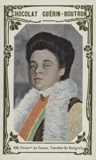 Prinsesse av Reuss, Tzarina av Bulgaria (farget bilde) av French School