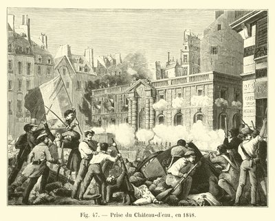 Fangst av Chateau-deau i 1848 av French School