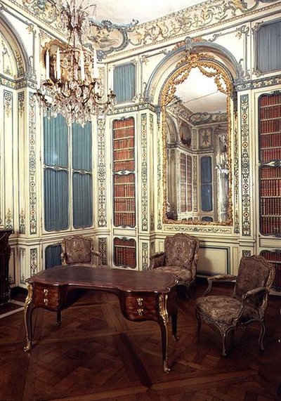 Privat studie av Dauphin Louis av Frankrike (1729-65) senere et bibliotek av French School