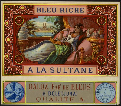 Produktetikett for Bleu Riche a la Sultane av French School