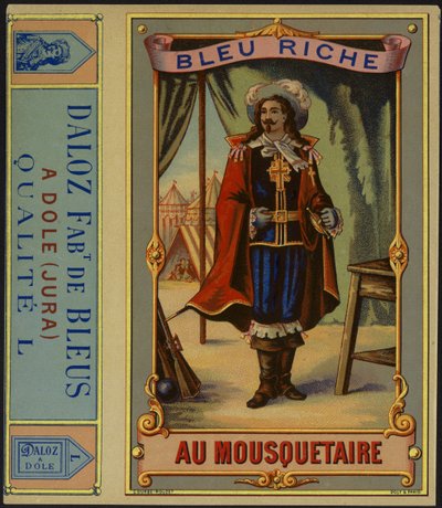Produktetikett for Bleu Riche au Mousquetaire av French School
