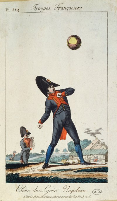 Elev fra Lycee Napoleon, fra Troupes Francaises, ca. 1805 av French School