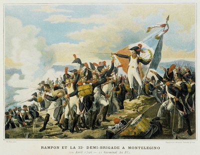 Rampon og 32. halvbrigaden ved Monelegino, 10. april av French School