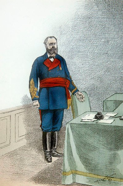 Raoul Rigault, ca. 1872 (farge litho) av French School