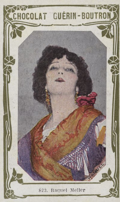 Raquel Meller (farget bilde) av French School