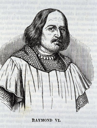Raymond VI i "The Mosaic of the South", Toulouse av French School