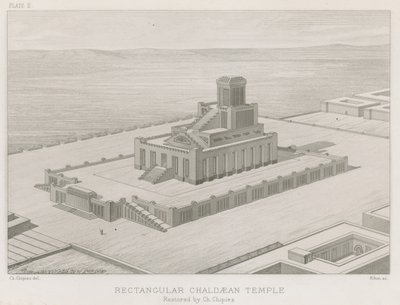 Rektangulært kaldeisk tempel av French School