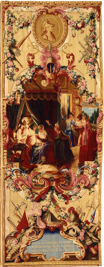 Regence Gobelins billedvev med historien om Don Quixote, 1717-18 av French School