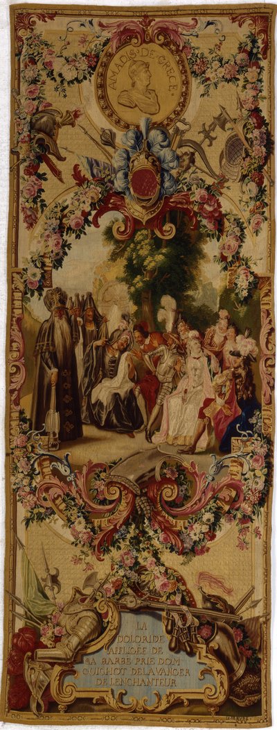 Regence Gobelins billedvev med historien om Don Quixote, 1717-18 av French School