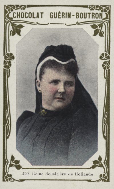 Reine douairiere de Hollande (farget bilde) av French School