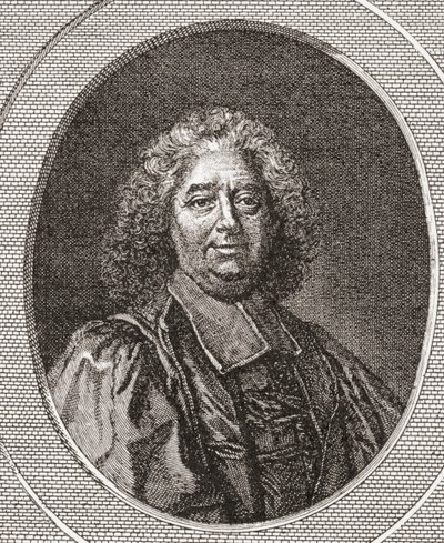René Pucelle, 1655 -1745. Fransk sorenskriver og abbed i Saint Leonard Corbigny. Fra Les Heures Libres utgitt 1908. av French School