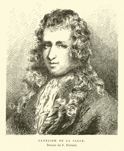Rene-Robert Cavelier de Lasalle, fransk oppdagelsesreisende av French School