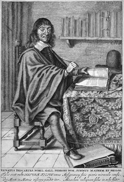 Rene Descartes (gravering) av French School