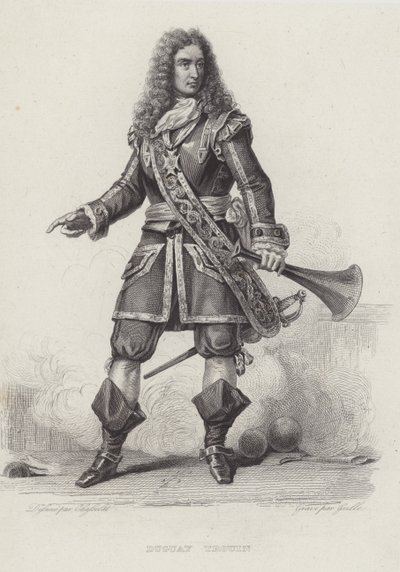 Rene Duguay-Trouin, fransk korsar (gravering) av French School
